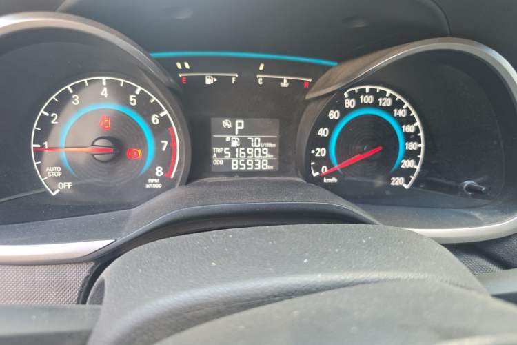 Used Chevrolet Cavalier 2016 1.5L Automatic Enjoyment Edition Odometer Close Up