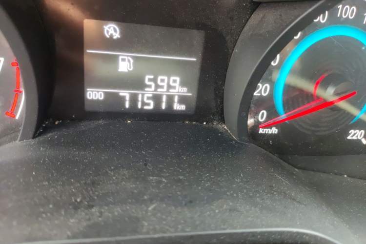 Used Chevrolet Cavalier 2016 1.5L Manual Enjoyment Edition Odometer Close Up