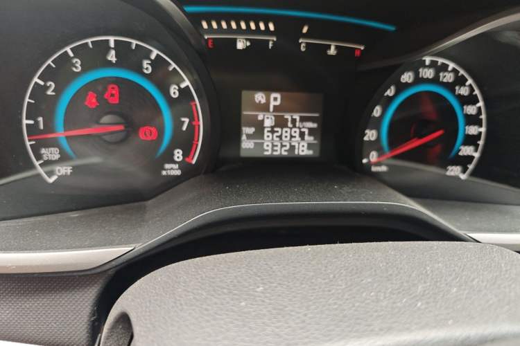 Used Chevrolet Cavalier 2016 1.5L Automatic Enjoyment Edition Odometer Close Up