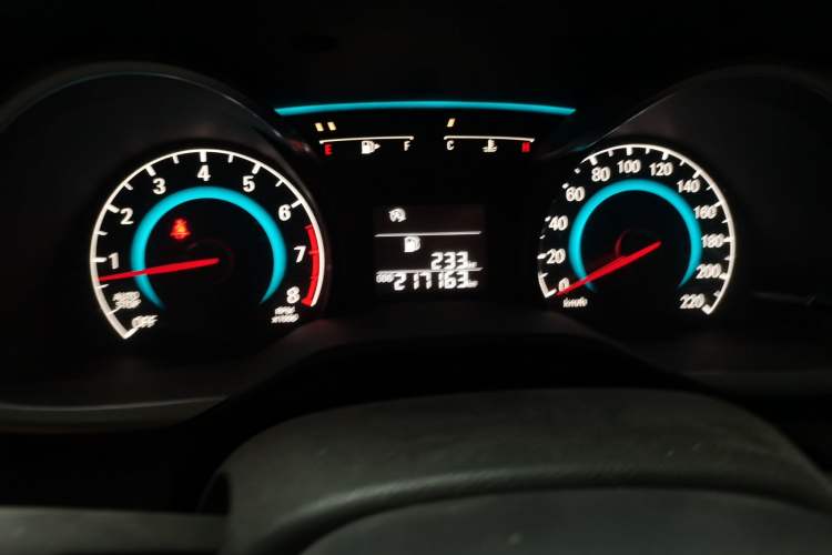Used Chevrolet Cavalier 2016 1.5L Manual Enjoyment Edition Odometer Close Up