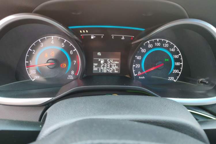 Used Chevrolet Cavalier 2016 1.5L Manual Enjoyment Edition Odometer Close Up