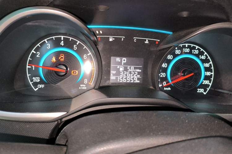 Used Chevrolet Cavalier 2016 1.5L Automatic Enjoyment Edition Odometer Close Up