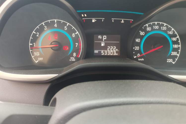 Used Chevrolet Cavalier 2016 1.5L Automatic Enjoyment Edition Odometer Close Up
