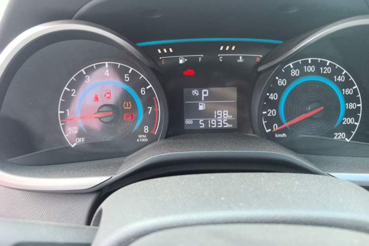 Used Chevrolet Cavalier 2016 1.5L Automatic Xinyue Edition Odometer Close Up