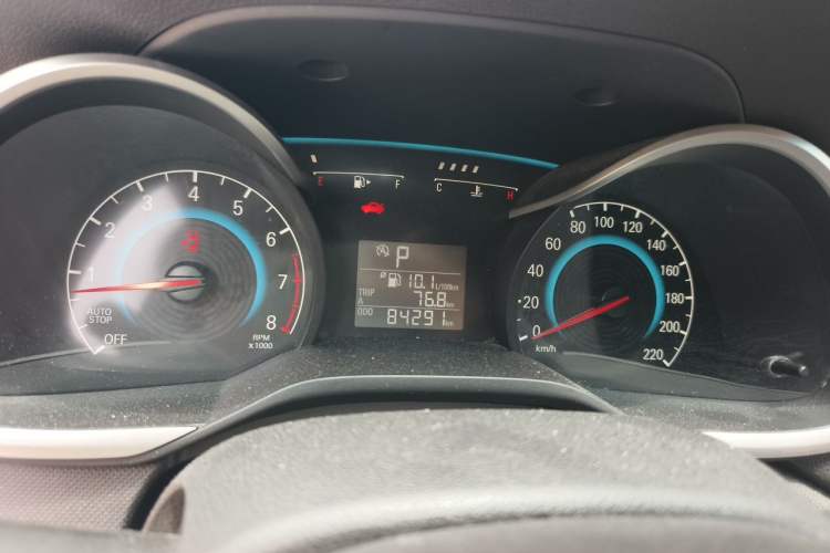 Used Chevrolet Cavalier 2016 1.5L Automatic Enjoyment Edition Odometer Close Up