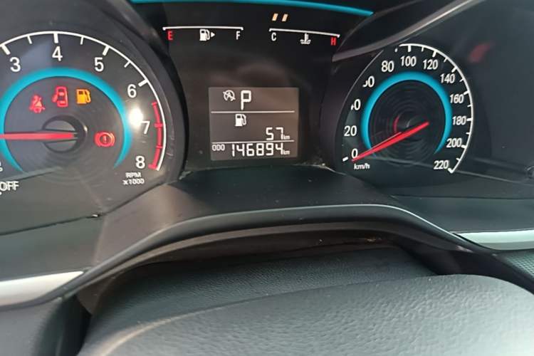 Used Chevrolet Cavalier 2016 1.5L Automatic Xinyue Edition Odometer Close Up