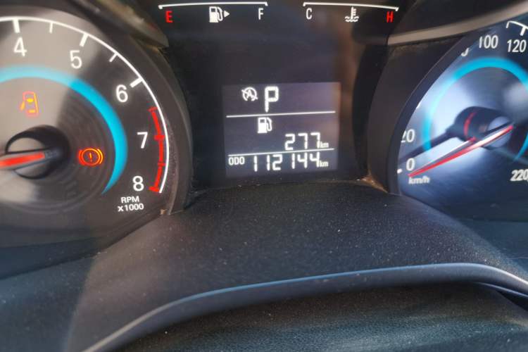 Used Chevrolet Cavalier 2016 1.5L Automatic Enjoyment Edition Odometer Close Up