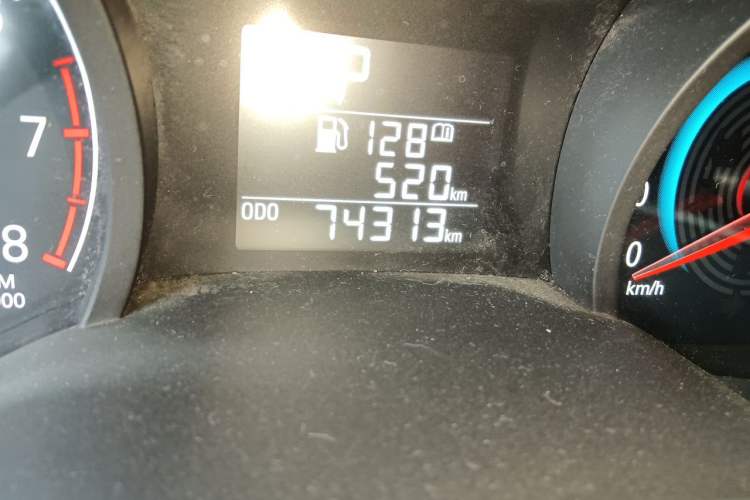 Used Chevrolet Cavalier 2016 1.5L Automatic Enjoyment Edition Odometer Close Up