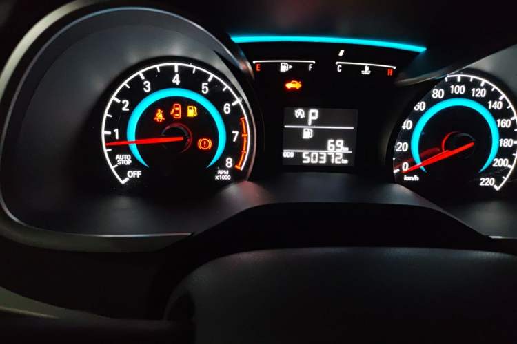 Used Chevrolet Cavalier 2016 1.5L Automatic Enjoyment Edition Odometer Close Up