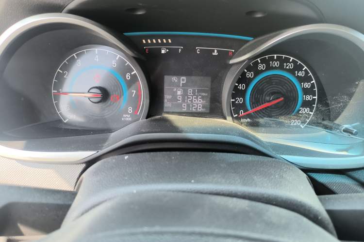Used Chevrolet Cavalier 2016 1.5L Automatic Enjoyment Edition Odometer Close Up