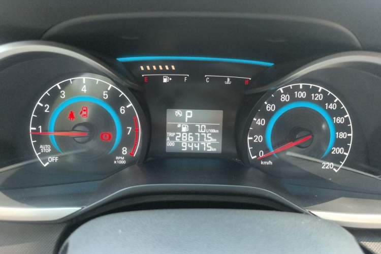 Used Chevrolet Cavalier 2016 1.5L Automatic Enjoyment Edition Odometer Close Up