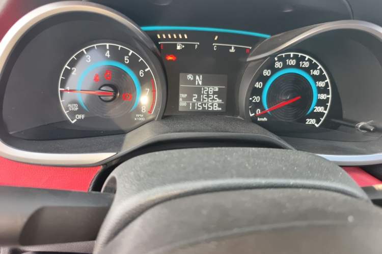Used Chevrolet Cavalier 2016 1.5L Automatic Enjoyment Edition Odometer Close Up