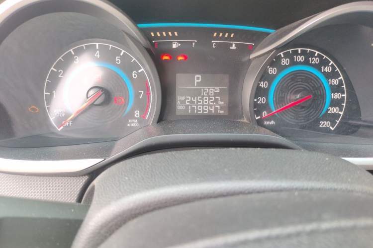 Used Chevrolet Cavalier 2016 1.5L Automatic Enjoyment Edition Odometer Close Up