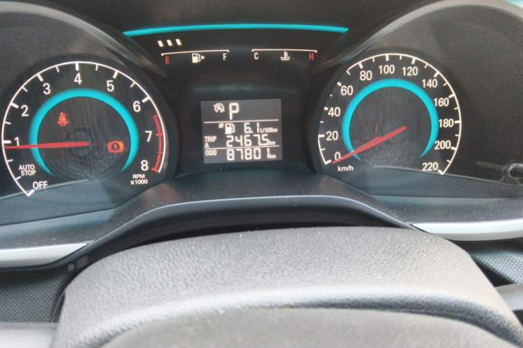 Used Chevrolet Cavalier 2016 1.5L Automatic Enjoyment Edition Odometer Close Up
