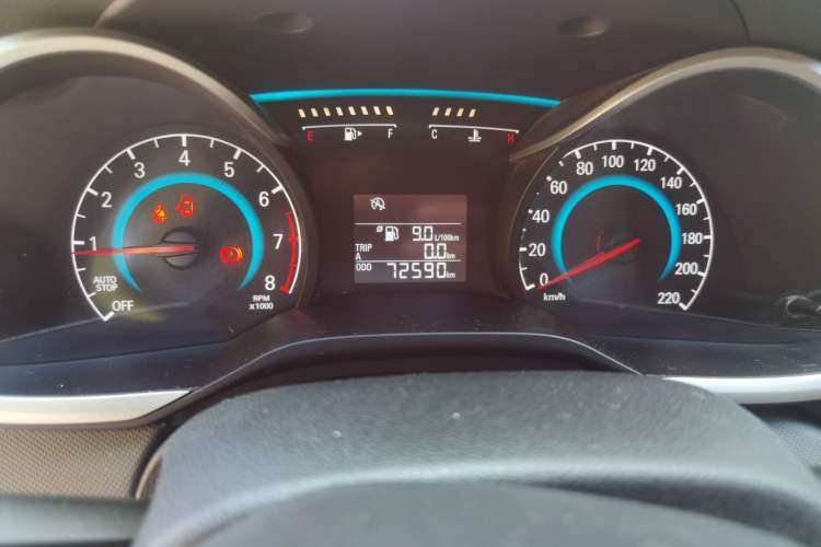 Used Chevrolet Cavalier 2016 1.5L Manual Xinyue Edition Odometer Close Up