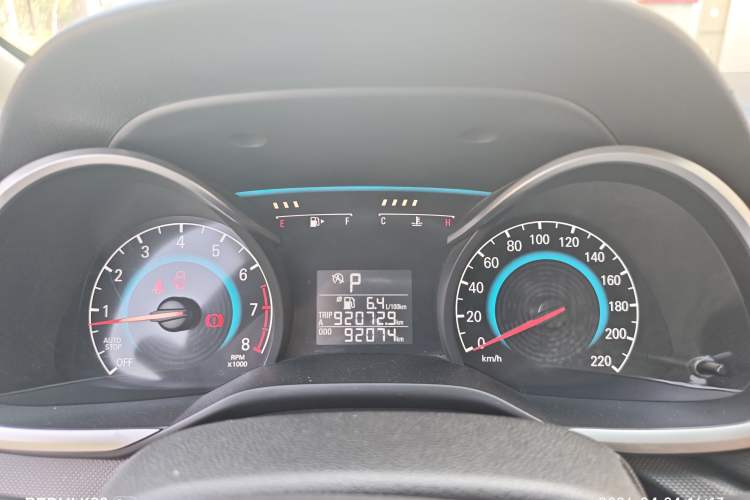 Used Chevrolet Cavalier 2016 1.5L Automatic Enjoyment Edition Odometer Close Up
