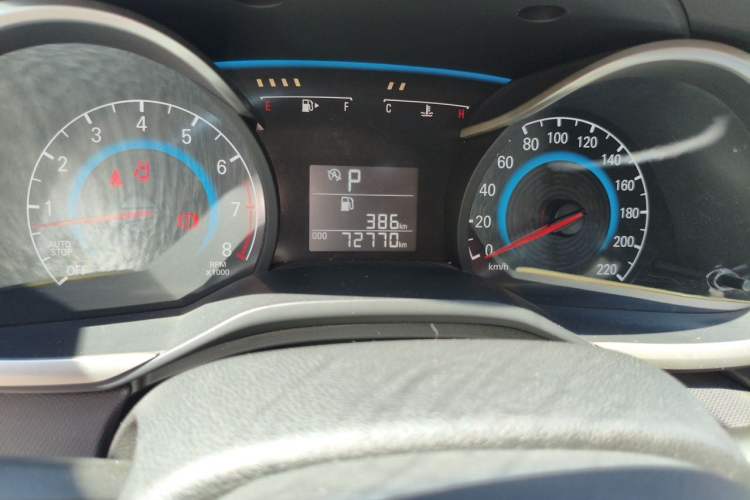 Used Chevrolet Cavalier 2016 1.5L Automatic Xinyue Edition Odometer Close Up