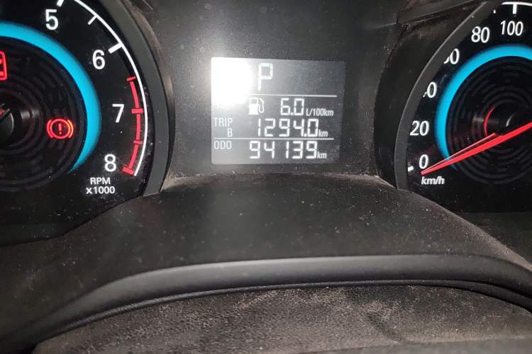 Used Chevrolet Cavalier 2016 1.5L Automatic Enjoyment Edition Odometer Close Up