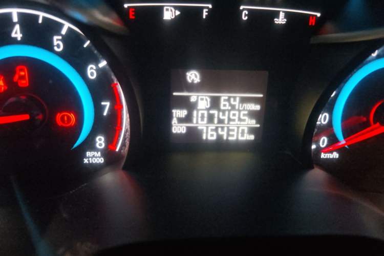 Used Chevrolet Cavalier 2016 1.5L Manual Xinyue Edition Odometer Close Up