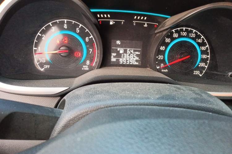 Used Chevrolet Cavalier 2016 1.5L Manual Enjoyment Edition Odometer Close Up