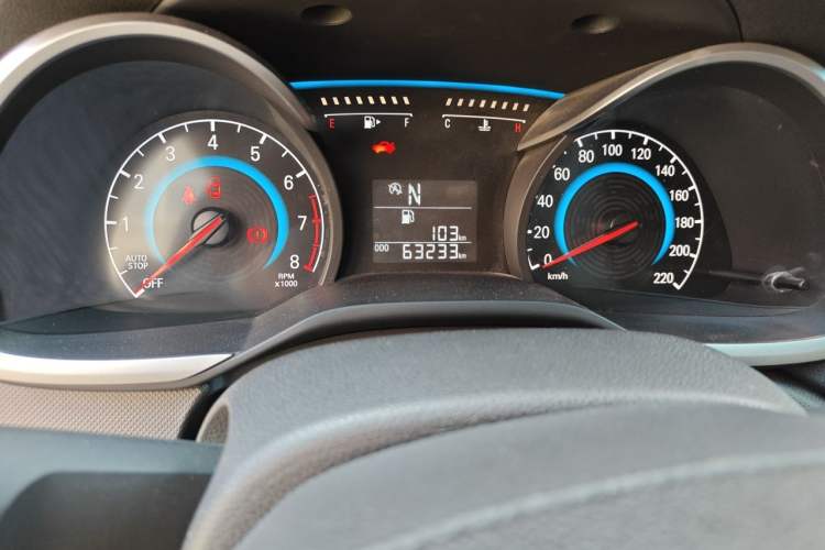 Used Chevrolet Cavalier 2016 1.5L Automatic Enjoyment Edition Odometer Close Up