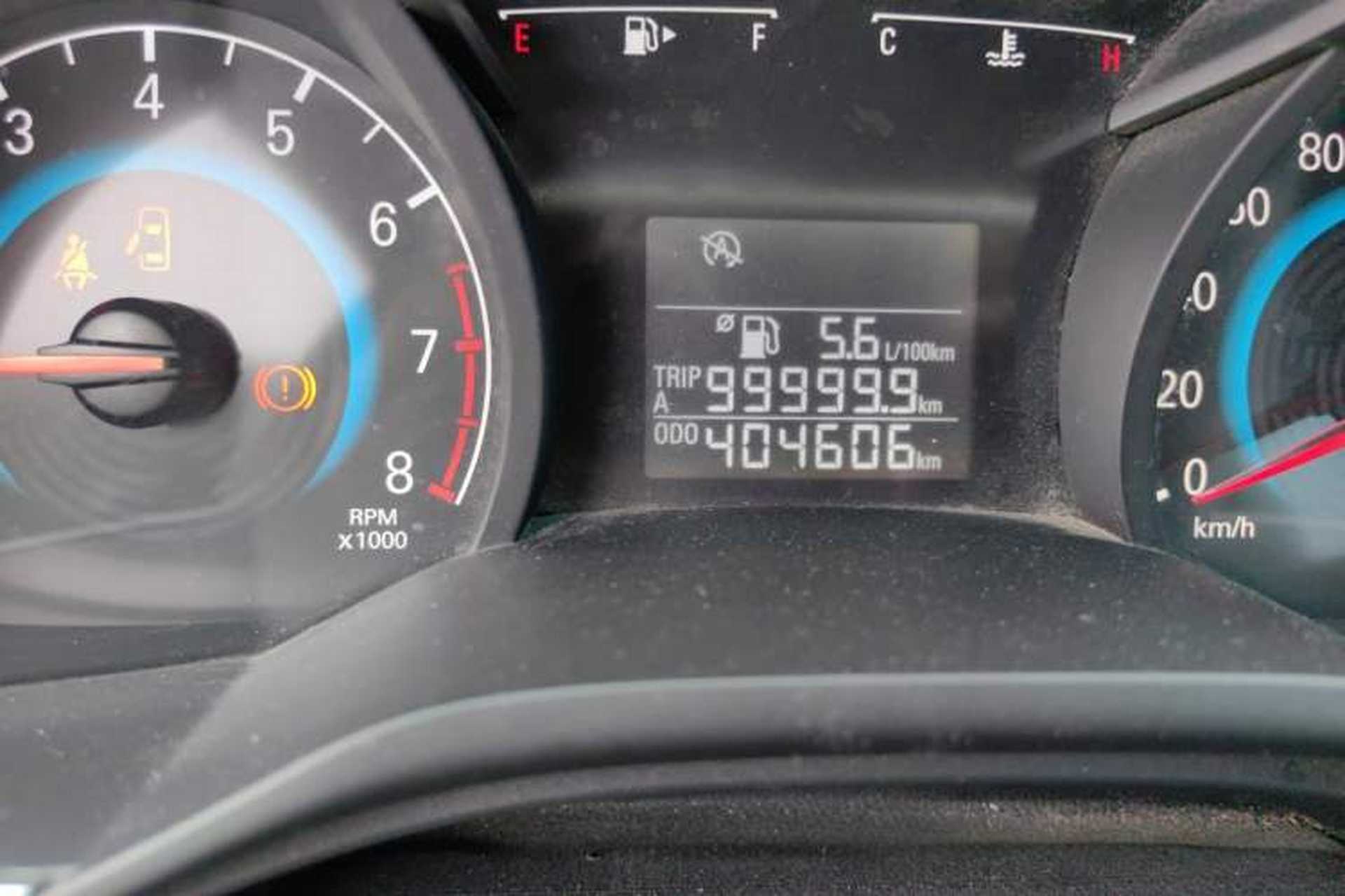 Used Chevrolet Cavalier 2016 1.5L Manual Enjoyment Edition Odometer Close Up
