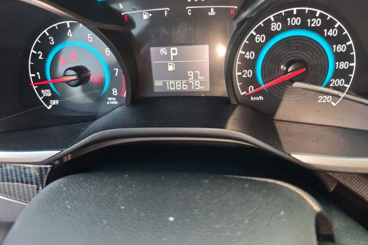 Used Chevrolet Cavalier 2016 1.5L Automatic Enjoyment Edition Odometer Close Up