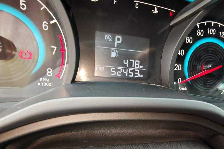 Used Chevrolet Cavalier 2016 1.5L Automatic Enjoyment Edition Odometer Close Up