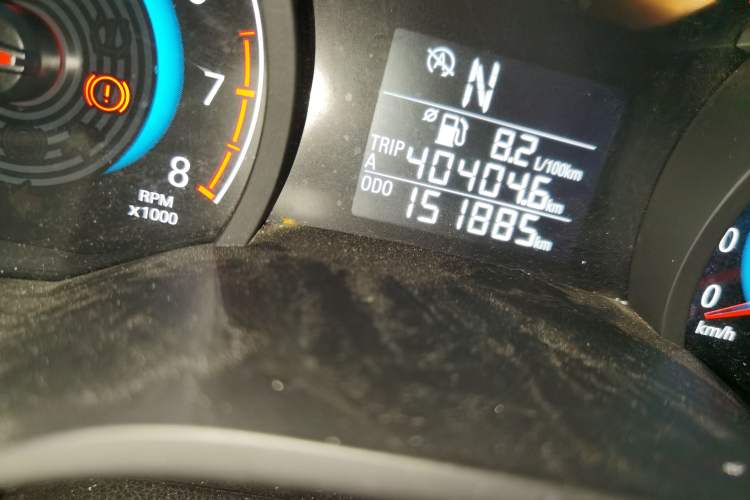 Used Chevrolet Cavalier 2016 1.5L Automatic Enjoyment Edition Odometer Close Up