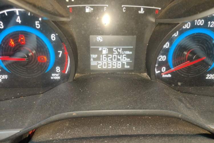 Used Chevrolet Cavalier 2016 1.5L Manual Enjoyment Edition Odometer Close Up