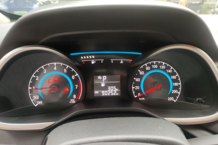 Used Chevrolet Cavalier 2018 320 Automatic Xinyue Edition Odometer Close Up