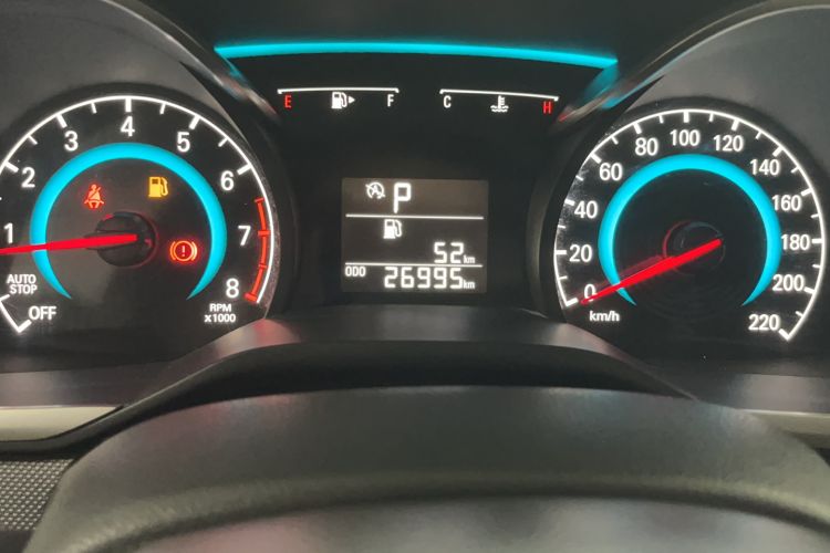 Used Chevrolet Cavalier 2018 320 Automatic Enjoyment Sunroof Edition Odometer Close Up