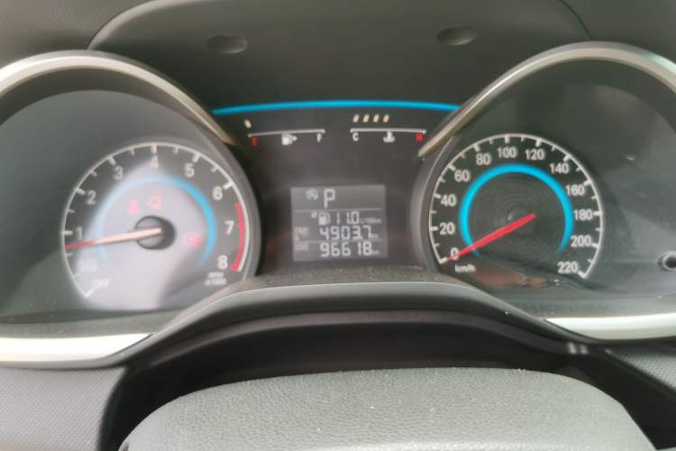 Used Chevrolet Cavalier 2018 320 Automatic Xinyue Edition Odometer Close Up