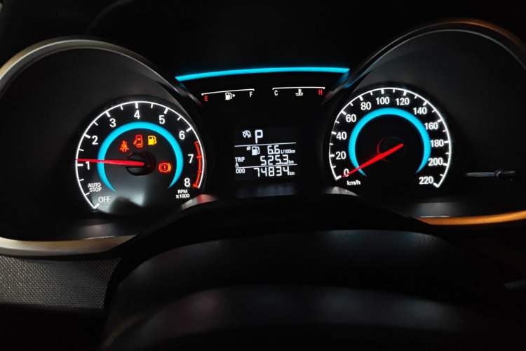 Used Chevrolet Cavalier 2018 320 Automatic Enjoyment Edition Odometer Close Up