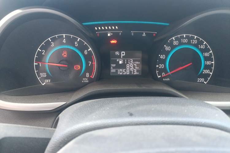 Used Chevrolet Cavalier 2018 320 Automatic Xinyue Edition Odometer Close Up
