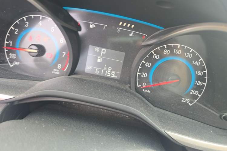 Used Chevrolet Cavalier 2018 320 Automatic Xinyue Edition Odometer Close Up