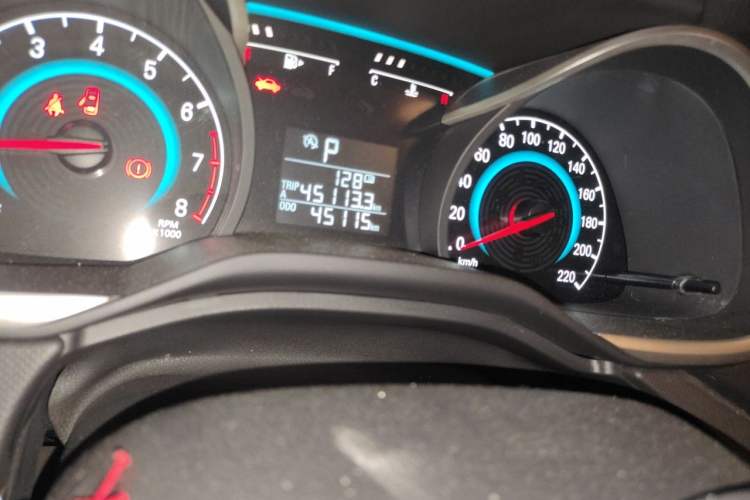 Used Chevrolet Cavalier 2018 320 Automatic Xinyue Edition Odometer Close Up