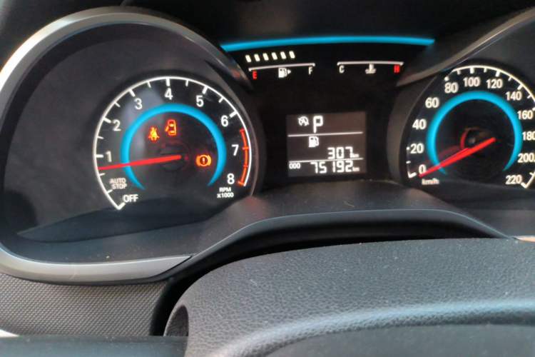 Used Chevrolet Cavalier 2018 320 Automatic Enjoyment Sunroof Edition Odometer Close Up