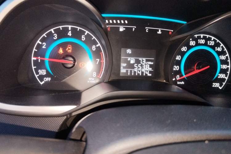 Used Chevrolet Cavalier 2019 320 Manual Enjoyment Edition Odometer Close Up
