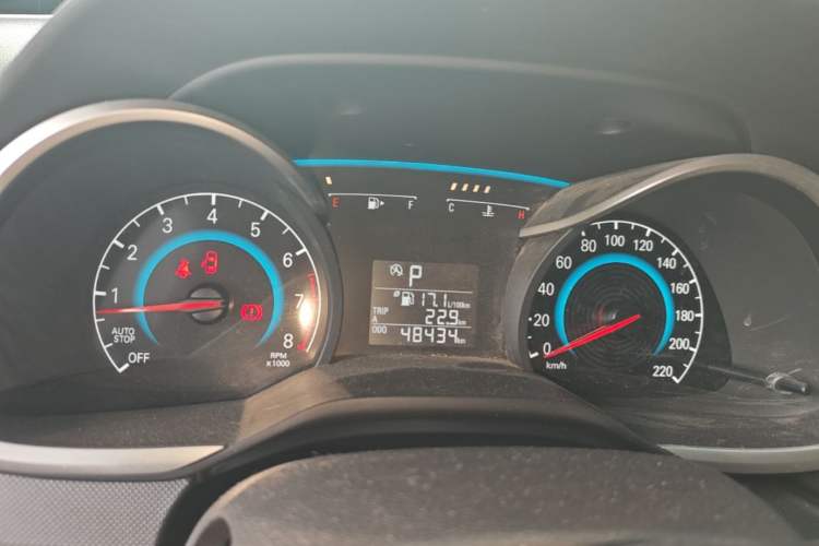 Used Chevrolet Cavalier 2019 320 Automatic Enjoyment with Sunroof Instrument Cluster