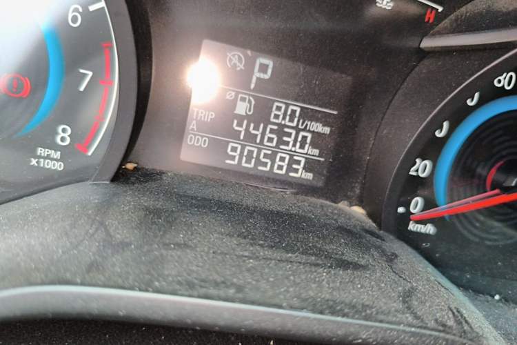 Used Chevrolet Cavalier 2019 320 Automatic Xinyue Edition Odometer Close Up