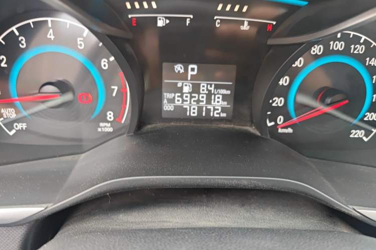 Used Chevrolet Cavalier 2019 320 Automatic Xinyue Edition Odometer Close Up