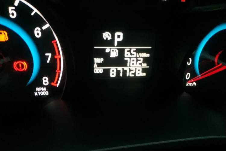 Used Chevrolet Cavalier 2019 320 Automatic Xinyue Edition Odometer Close Up