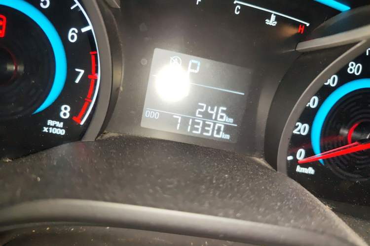 Used Chevrolet Cavalier 2019 320 Automatic Xinyue Edition Odometer Close Up