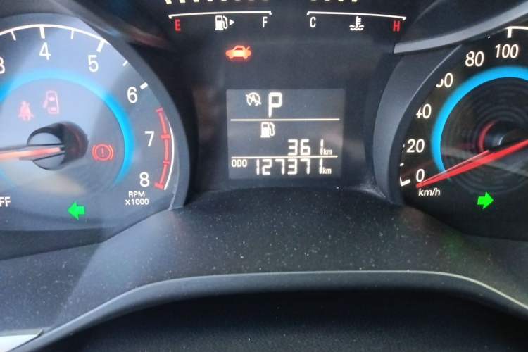 Used Chevrolet Cavalier 2019 320 Automatic Enjoyment Edition Odometer Close Up