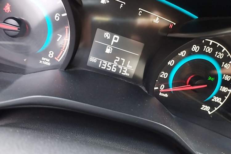 Used Chevrolet Cavalier 2019 320 Automatic Xinyue Edition Odometer Close Up