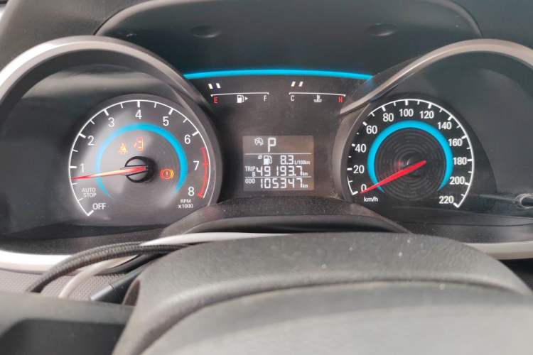 Used Chevrolet Cavalier 2019 320 Automatic Enjoyment Edition Odometer Close Up