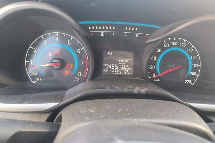 Used Chevrolet Cavalier 2019 320 Manual Enjoyment Edition Odometer Close Up