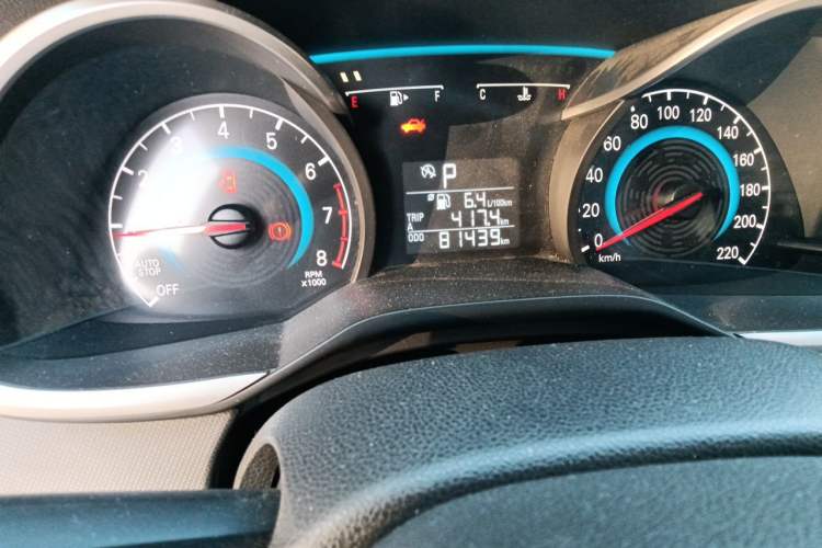 Used Chevrolet Cavalier 2019 320 Automatic Xinyue Edition Odometer Close Up