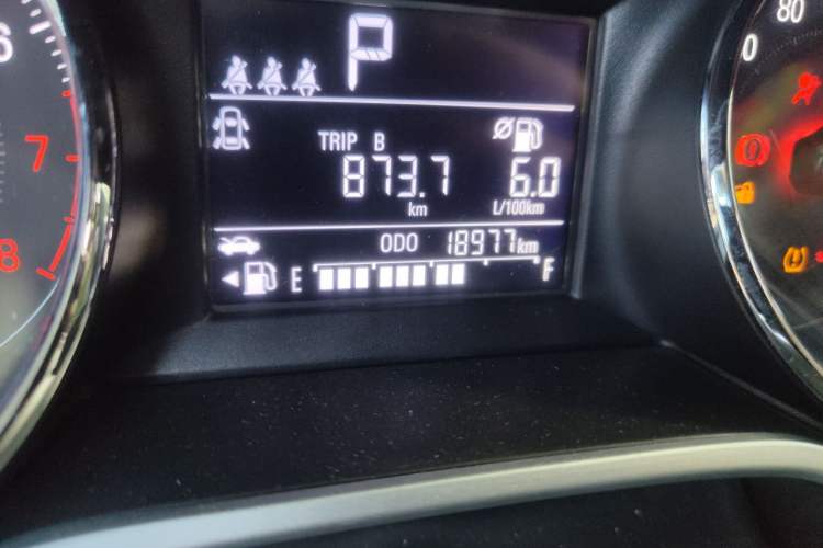 Used Chevrolet Cavalier 2020 325T Automatic Enjoyment Edition Odometer Close Up